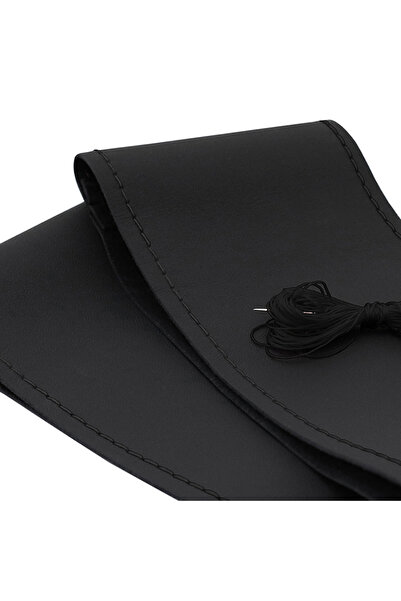 Umbrella Husa Volan Cu Snur Piele Naturala Negru 39-40 Cm