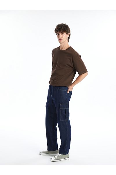 LC Waikiki Ανδρικό τζιν παντελόνι Cargo 700 Straight Fit