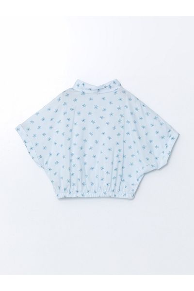 LC Waikiki Bluză crop pentru fetiță cu flori