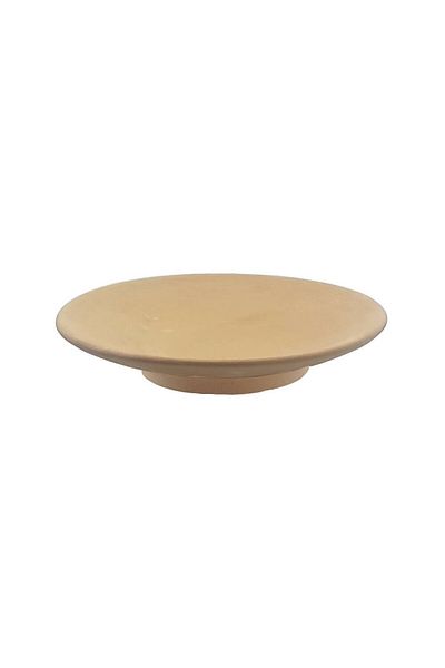 Generic صحن فخار سادة غير مطلي 21سم