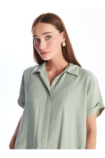 LC Waikiki Short Sleeve Oversize Women's Shirt