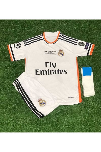 DAYIBALI DÜKKAN Dayibali Rm 2014 Lisbon Champions League Final Cristiano Ronaldo Jersey Set of 4 (with Coat of Arms)