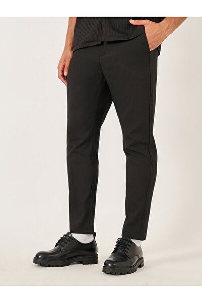 Take Two By Styli Solid Slant Pocket Tapered Pants