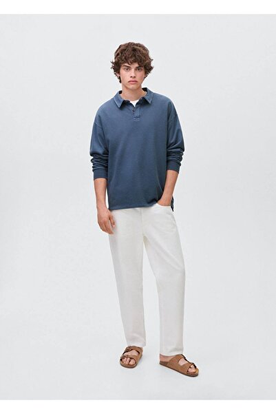 Mango Teen Polo yaka sweatshirt