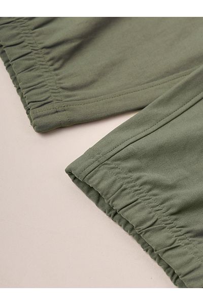 Technosport By Styli Solid Stretch Joggers with Drawstring