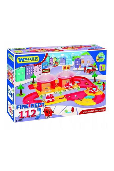Wader Garaj pentru pompieri 3D Kid Cars pe o lungime de 3,1m - Wader