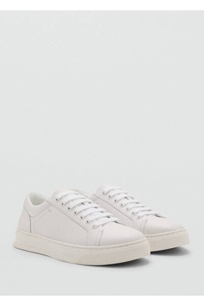 MANGO Man Deri parçalı spor ayakkabı