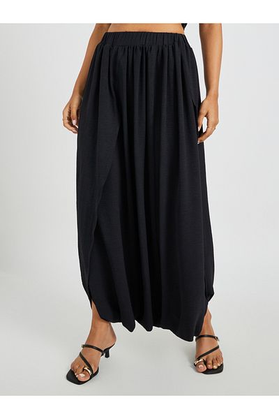 Styli Solid Elasticated Waistband Harem Pants