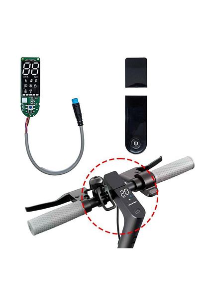 Xiaomi Display with 2 brake connectors for Xiaomi 1S Essential and Pro2 scooters