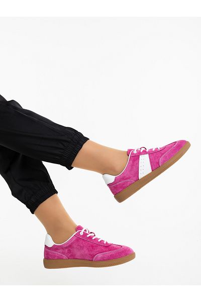 Kalapod Women's pink sports shoes made of genuine leather Orcadia