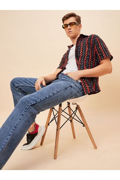 High Star By Styli Mid Rise Washed Regular Fit Jeans