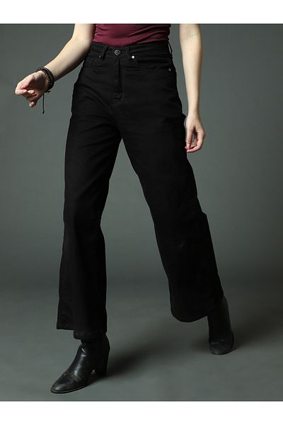 High Star By Styli Mid Rise Wide Leg Jeans
