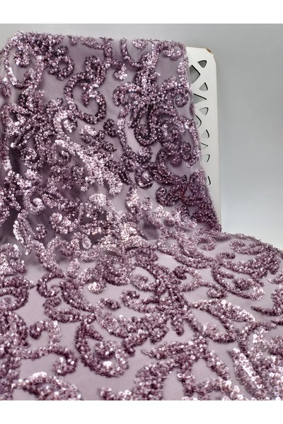 ünsal tekstil Taşlı Abiyelik Kumaş(1 Metre × 1.5 En)