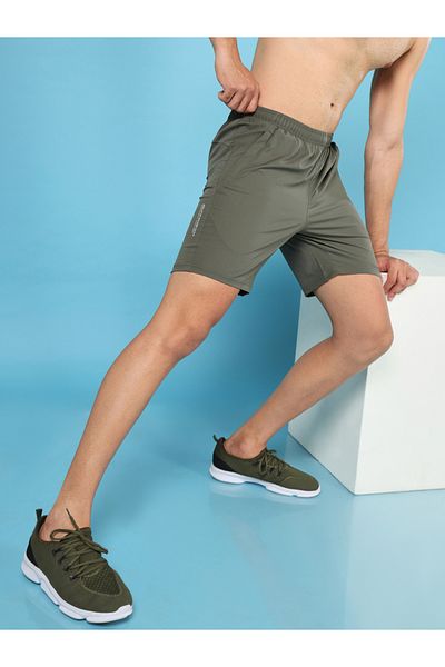 Technosport By Styli Mid Rise Stretch Regular Fit Shorts