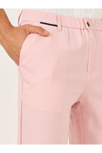 Take Two By Styli Solid Flat Front Relaxed Fit Pants with Slant Pockets