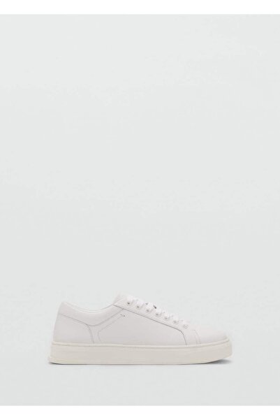 MANGO Man Deri parçalı spor ayakkabı