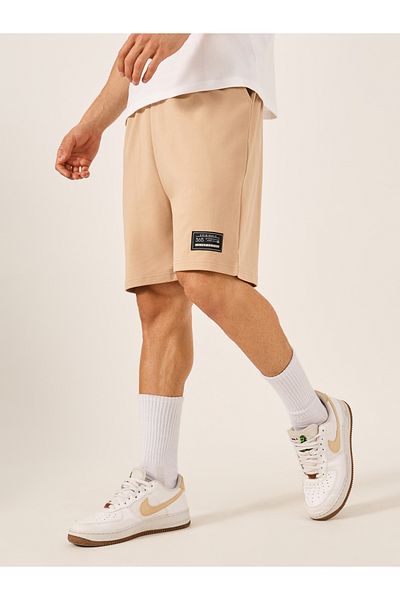 Styli Badge Detail Regular Fit Terry Shorts