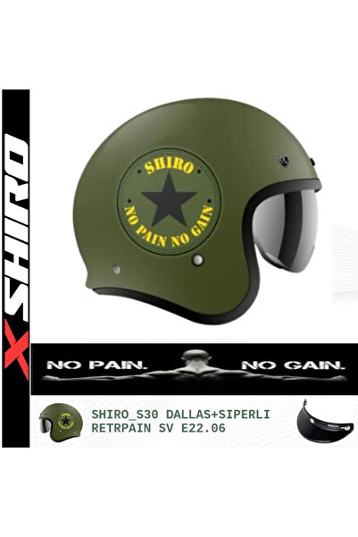Shiro SHİRO JC DALLAS RETRPAIN GRAFİK AÇIK KASK