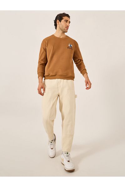 Styli Mid Rise Balloon Fit Jeans with Pockets