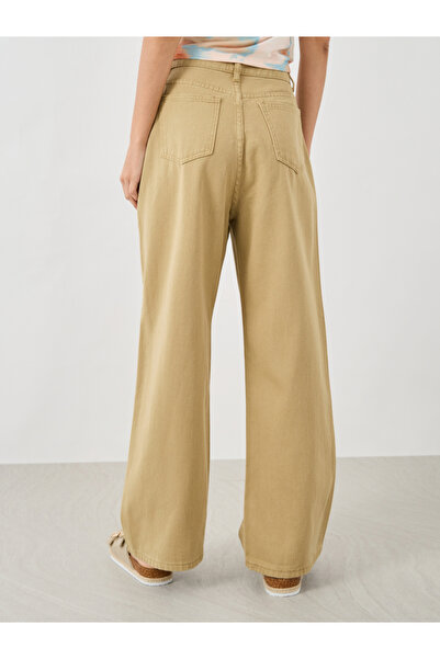 Take Two By Styli Solid Mid Rise Wide Leg Jeans