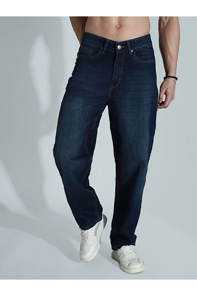 High Star By Styli Mid Rise Whiskered Regular Fit Jeans