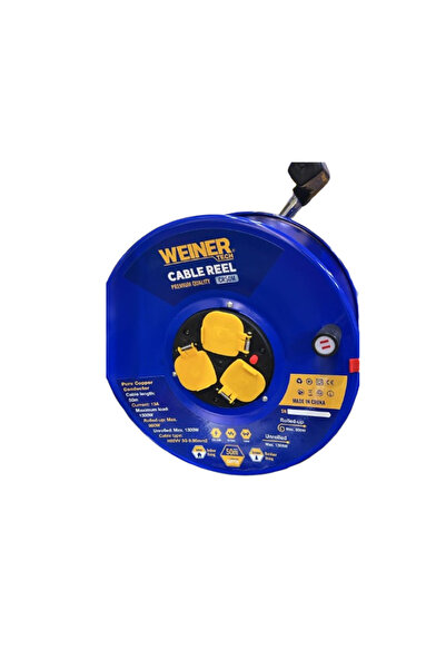 WINNER بكرة تمديد طاقة CR2500 بطول 50 مترًا من النحاس النقي 3G1.5 BS H05VV 1....