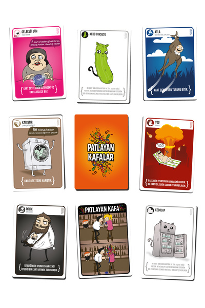 Kuzgun Games Patlayan Kafalar Kart Oyunu