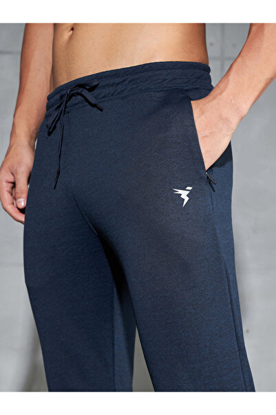 Technosport By Styli Solid Mid Rise Stretch Trackpants