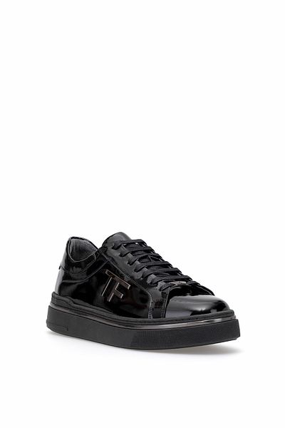 LUCIANO BELLINI C26908 Munich Men's Genuine Patent Leather Casual Shoes Black