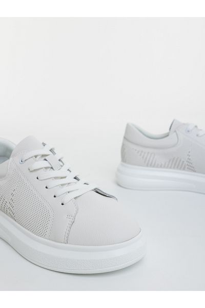 Kalapod Taunia women's white genuine leather sports shoes