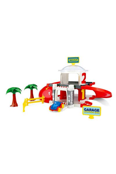 Wader Wader two-story garage building set with elevator