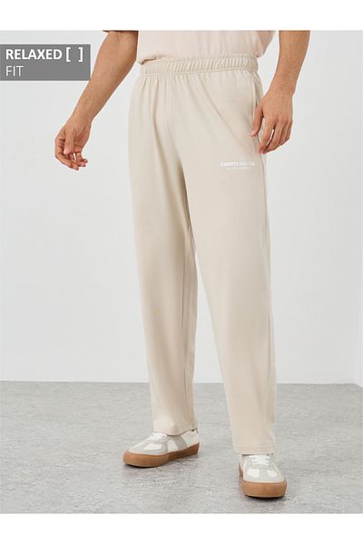 Styli Slogan Print Relaxed Fit Open Hem Jogger