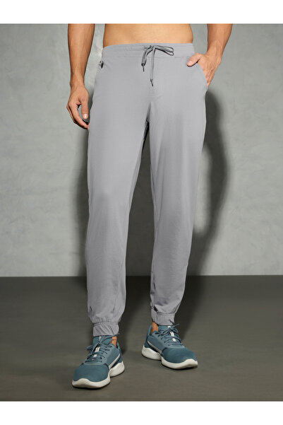 Technosport By Styli Mid Rise Stretch Joggers with Drawstring