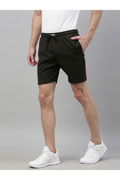 Bushirt By Styli Side Tape Regular Fit Shorts with Drawstring