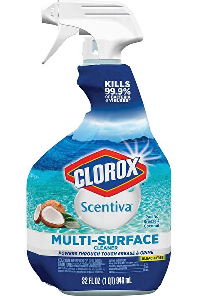 Clorox منظف الأسطح المتعددة سينتيفا برائحة نسيم المحيط الهادئ وجوز الهند، 946 مل
