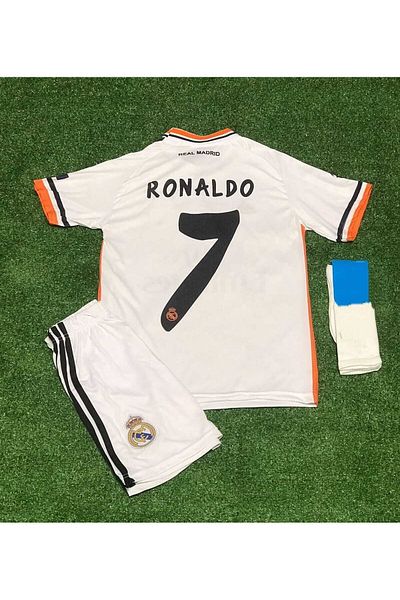 DAYIBALI DÜKKAN Dayibali Rm 2014 Lisbon Champions League Final Cristiano Ronaldo Jersey Set of 4 (with Coat of Arms)