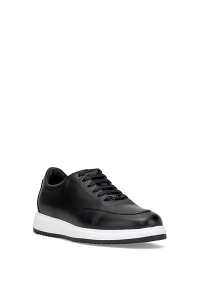 LUCIANO BELLINI C26703 Munich Men's Genuine Patent Leather Casual Shoes Black