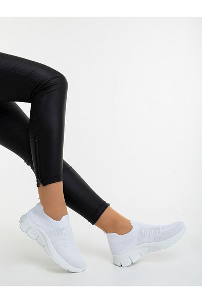 Kalapod Women's white textile sports shoes Cardia