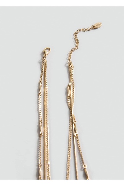 MANGO Woman Üçlü uzun kolye