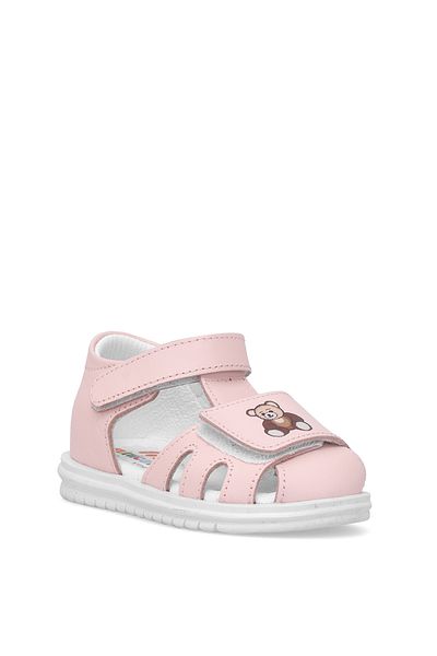 Ayakkabı Fuarı Elit Ai̇k-1928 Firstadım Girl's Flat Sandals Powder