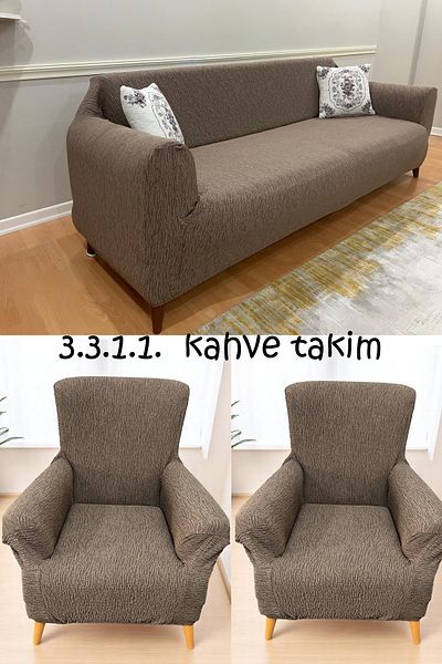 nurlan Jacquard Seat Cover Elastic Non Slip Sofa Bed Couch Cover 3311 Set 1 Piece
