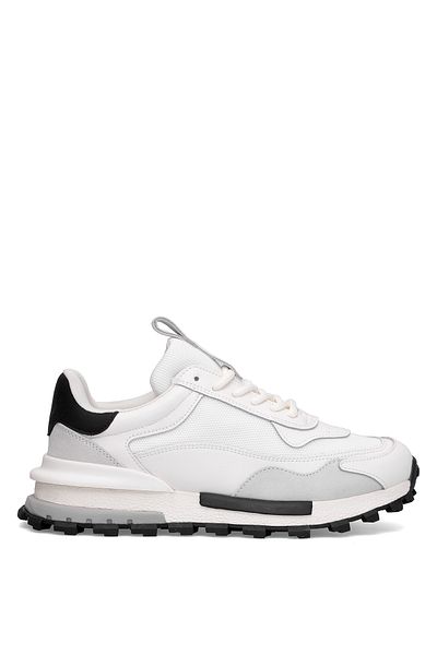 Lufian 112230265 Henry Men's Genuine Leather Classic Sneaker White