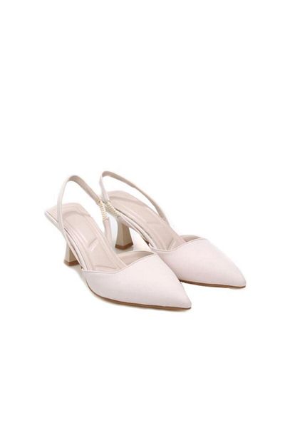 Papuçcity Hco 03176 Women's Stiletto Open Back Shoes