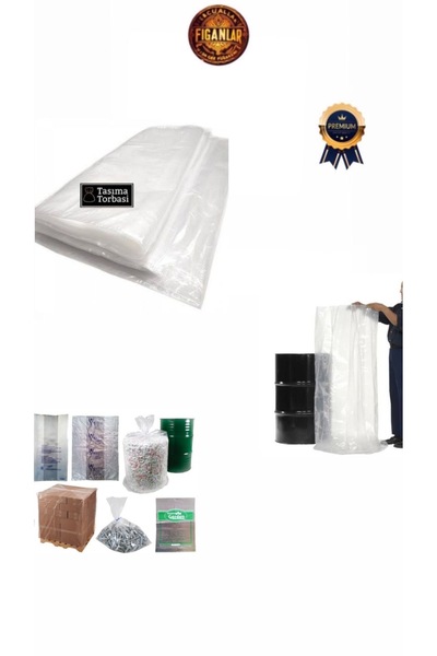 figanlar ambalaj 10 Adet 80x110 Büyük Boy Şeffaf Naylon Torba Taşıma Taşınma Torbası Yorgan/Yastık Poşeti