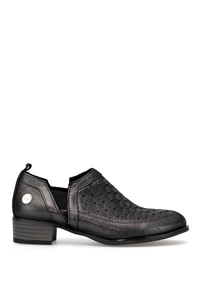 Mammamia D25Ya-7360 Women's Genuine Leather Casual Shoes Platinum