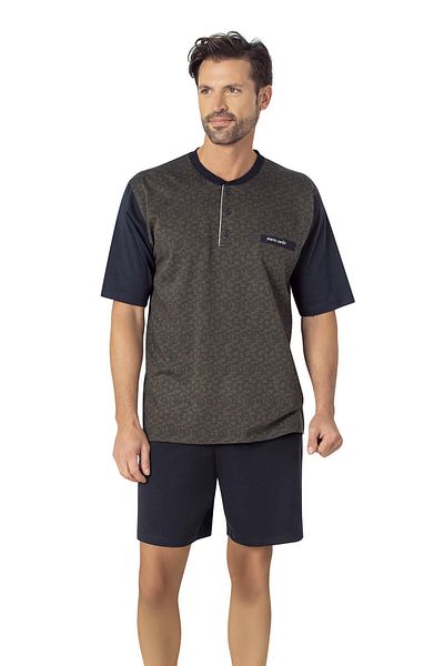 Pierre Cardin 100% Cotton 3-Piece Jacquard Men's Pajama Suit, Shipped in Box