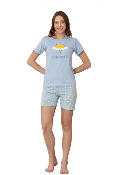 Farya Home Set de pijamale pentru femei Dreamy Cotton Print cu mâneci scurte