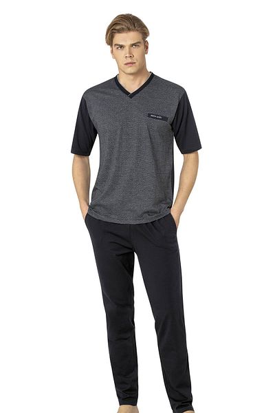 Pierre Cardin 100% Cotton 3-Piece Jacquard Men's Pajama Suit, Shipped in Box