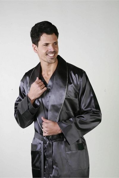 ANCELO Set de 3 piese pentru mire din satin, satin și pijamale