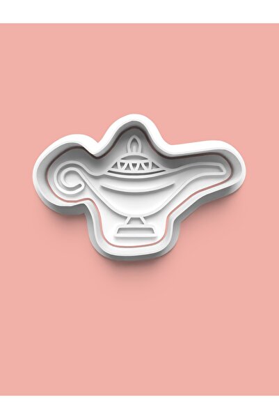 AKTASTORE قالب بسكويت على شكل مصباح على شكل قمر رمضان وقالب عجينة السكر